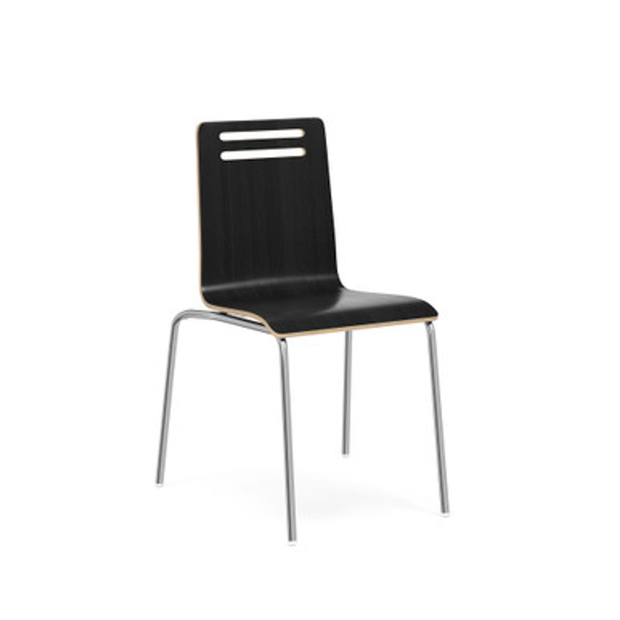Rowan Square Bentwood Standard Height Café Chair - Set of 2