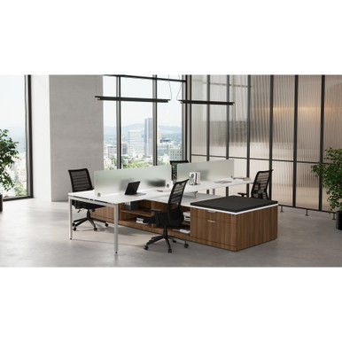 Variant Office Desk Set w/ 4 Tables | 35"W x 22"D Tops