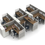 Thumbnail: HON 6-Pod Cubicles / Workstations w/ Glass & Storage Wardrobe