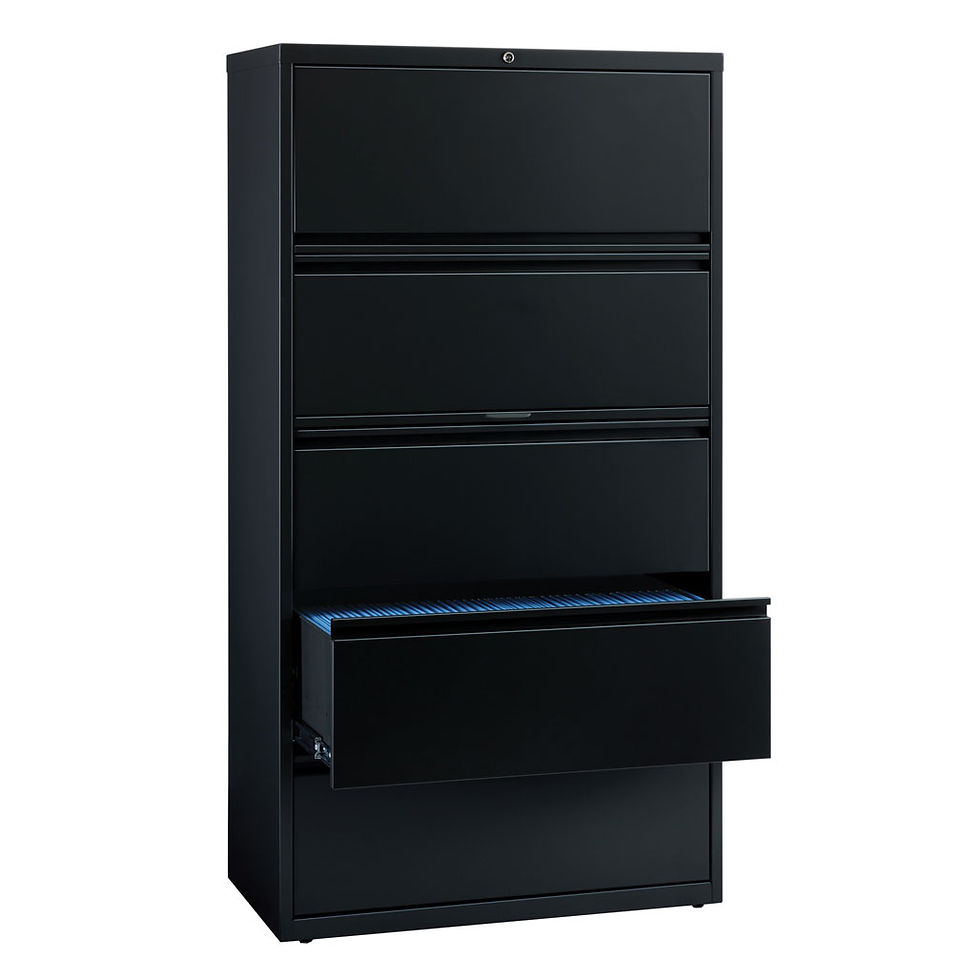 Thumbnail: 5 Drawer Lateral File Cabinet, 30" Wide