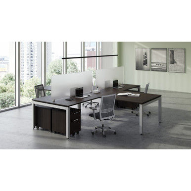 Variant Office Desk Set w/ 4 Tables | 72"W x 24"D Tops - Style B