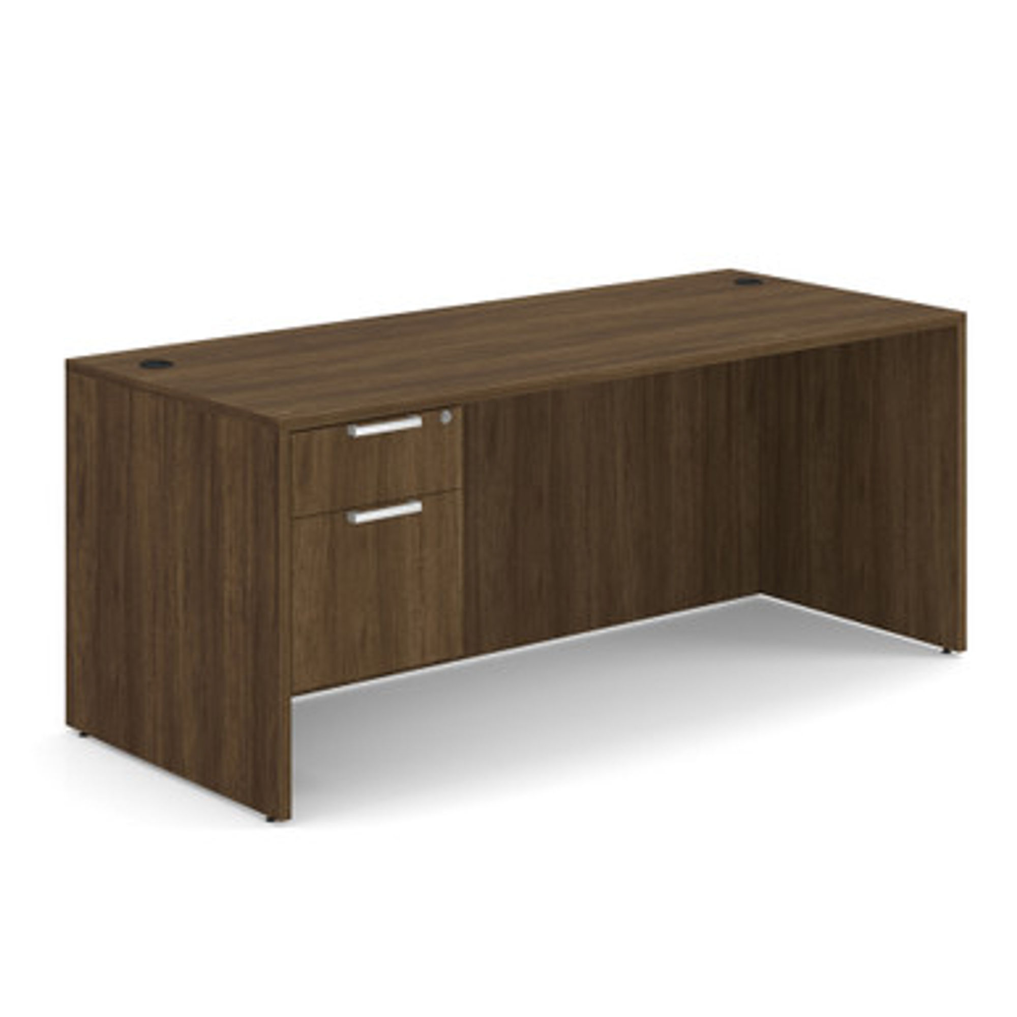 Office Desk w/ Hanging Box-File Pedestal | 71"W x 30"D
