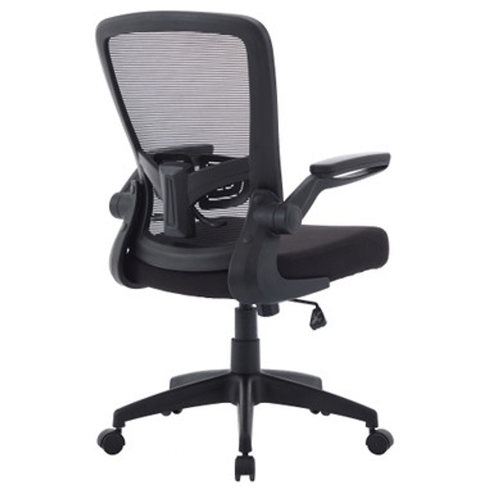 Thumbnail: Finn Flip Arm Mesh Back Task Chair w/ Black Frame