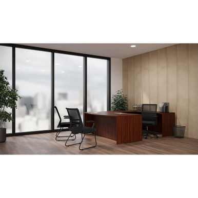 U-Shaped Desk w/ Pedestal | 66"W x 106"D