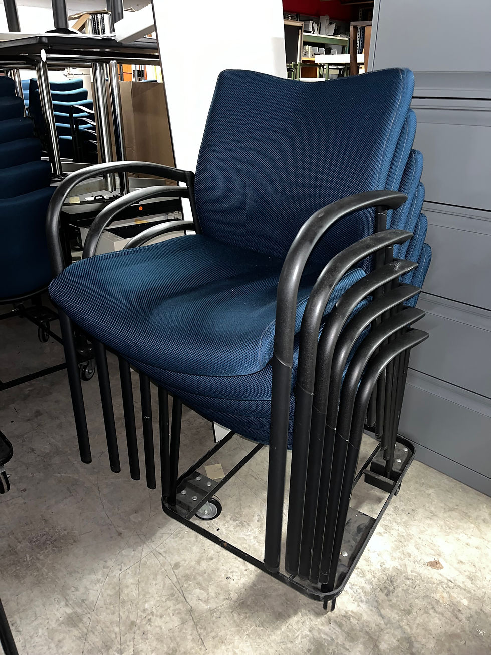 Thumbnail: #649, Pre-Owned SitOnIt Seating Achieve Stacking Guest Chair