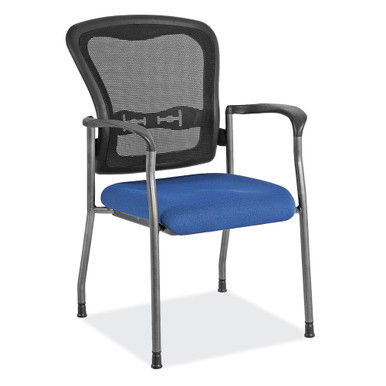 CoolMesh Mesh Back Guest Chair w/ Arms and Titanium Gray Frame