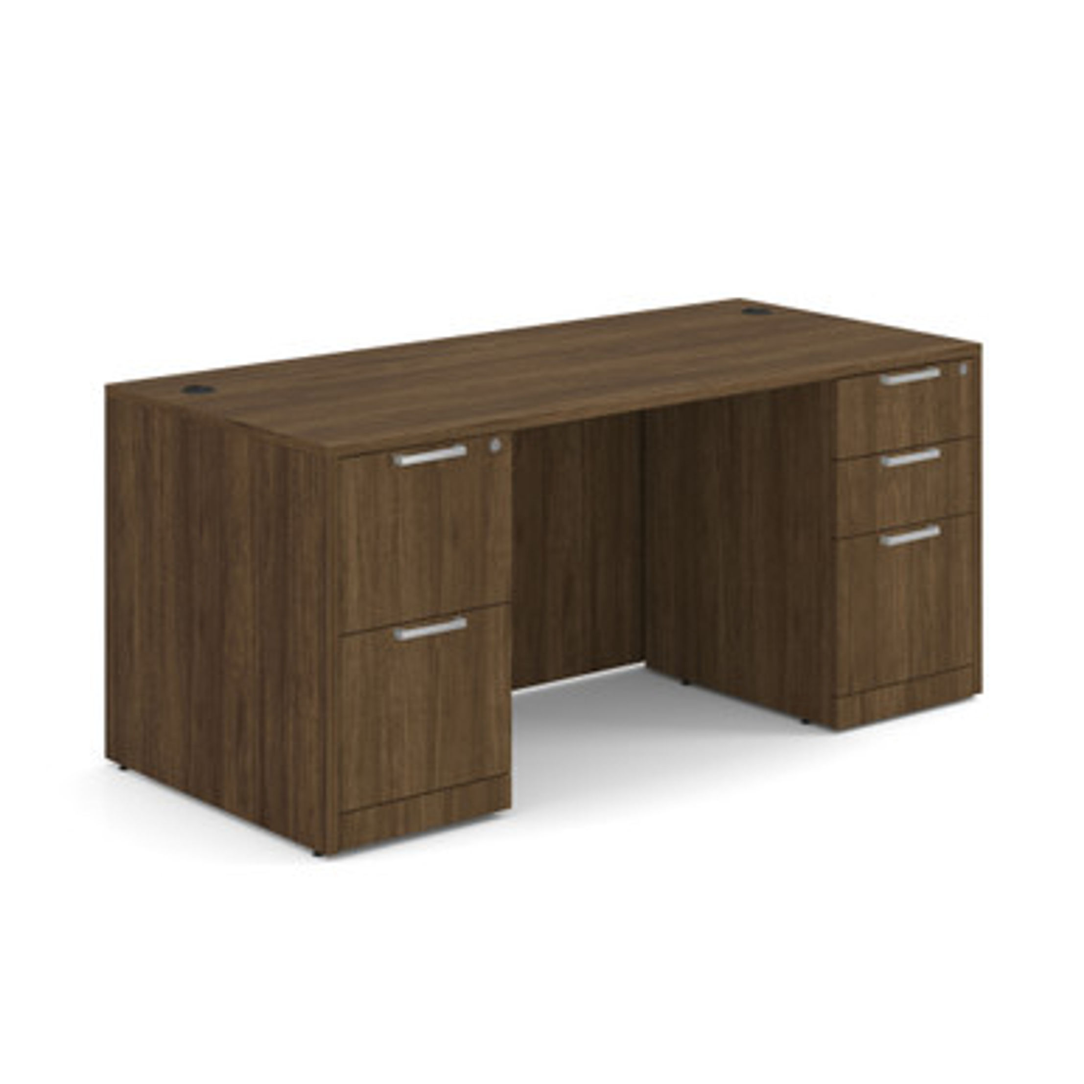 Office Desk w/ 2 Full-Height Pedestals | 71"W x 36"D