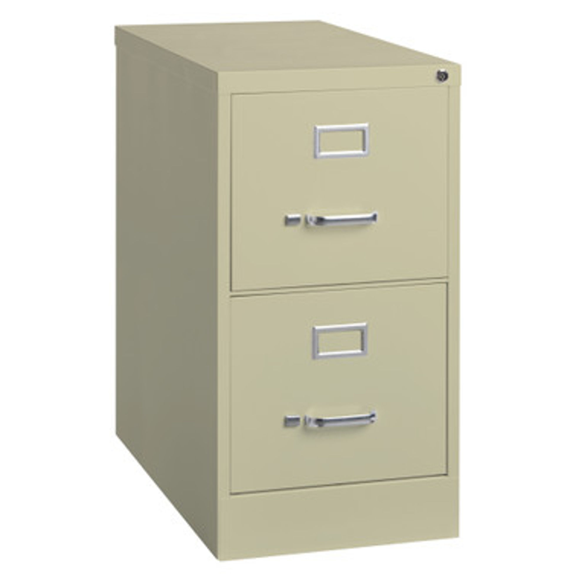 2 Drawer Vertical File Cabinet, 25" Deep, Legal