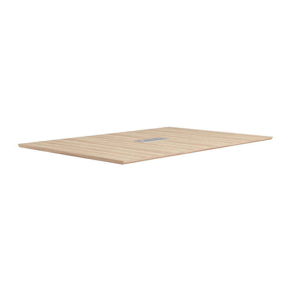 Thumbnail: 72" Half Rectangular Knife-Edge Conference Table Top