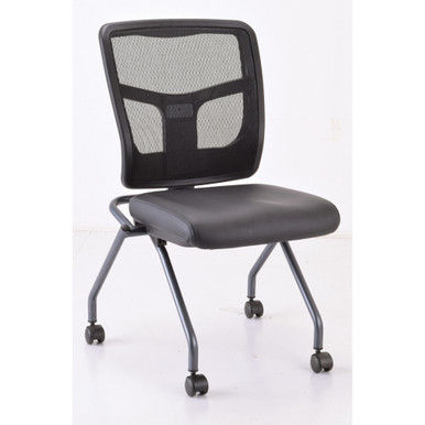 CoolMesh Armless Nesting Chair w/ Titanium Gray Frame