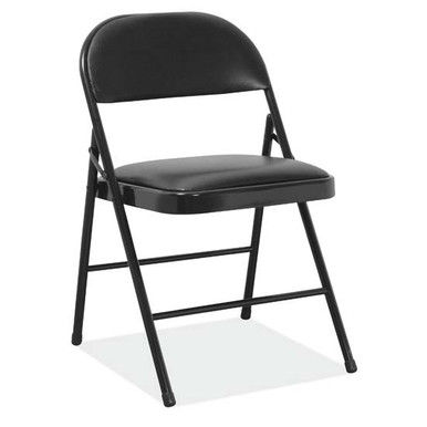 Steel Folding Chair w/ Padded Seat and Back