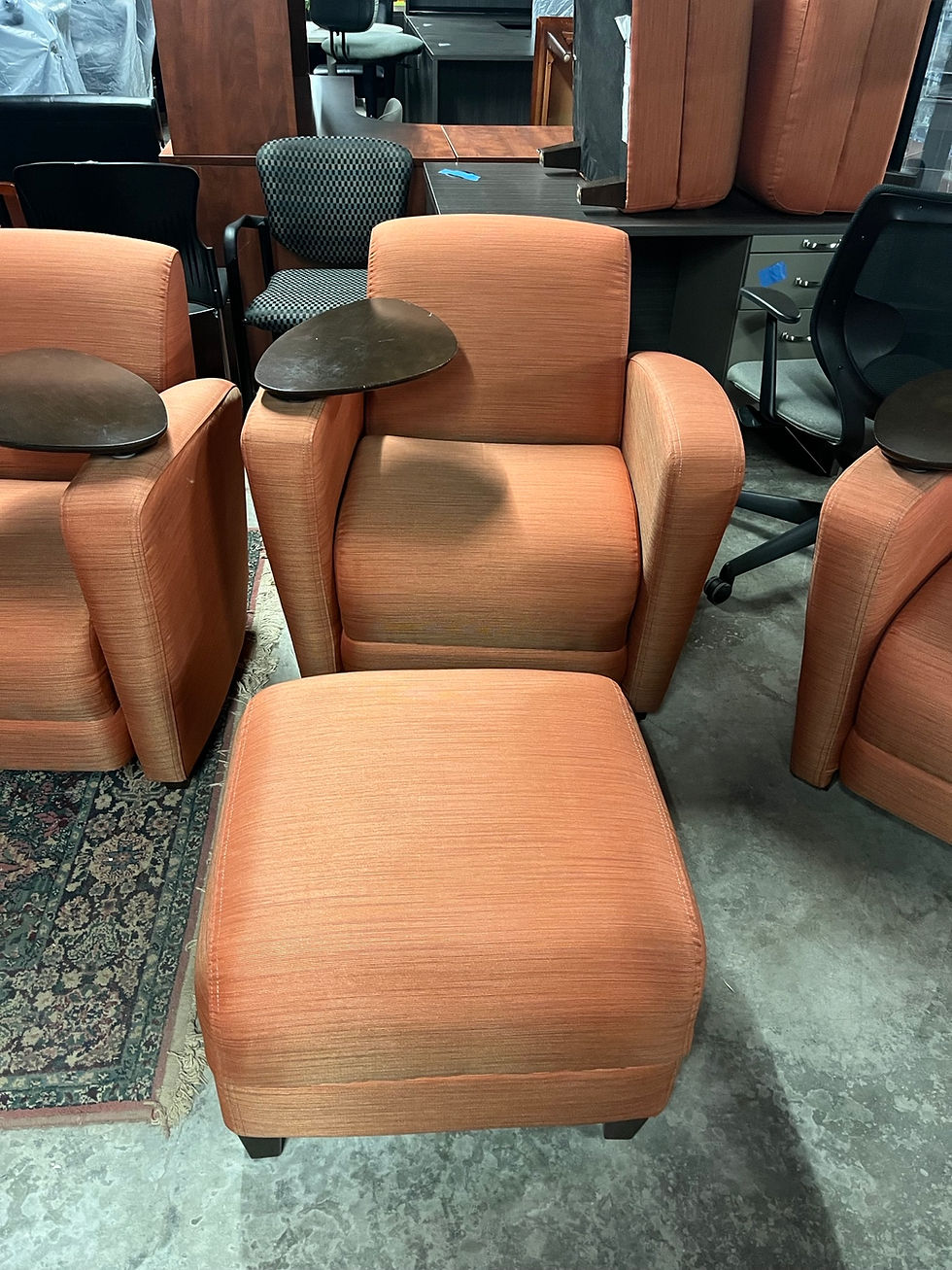 Thumbnail: #676, Pre-Owned National Reno Lounge Chair w/ Ottoman
