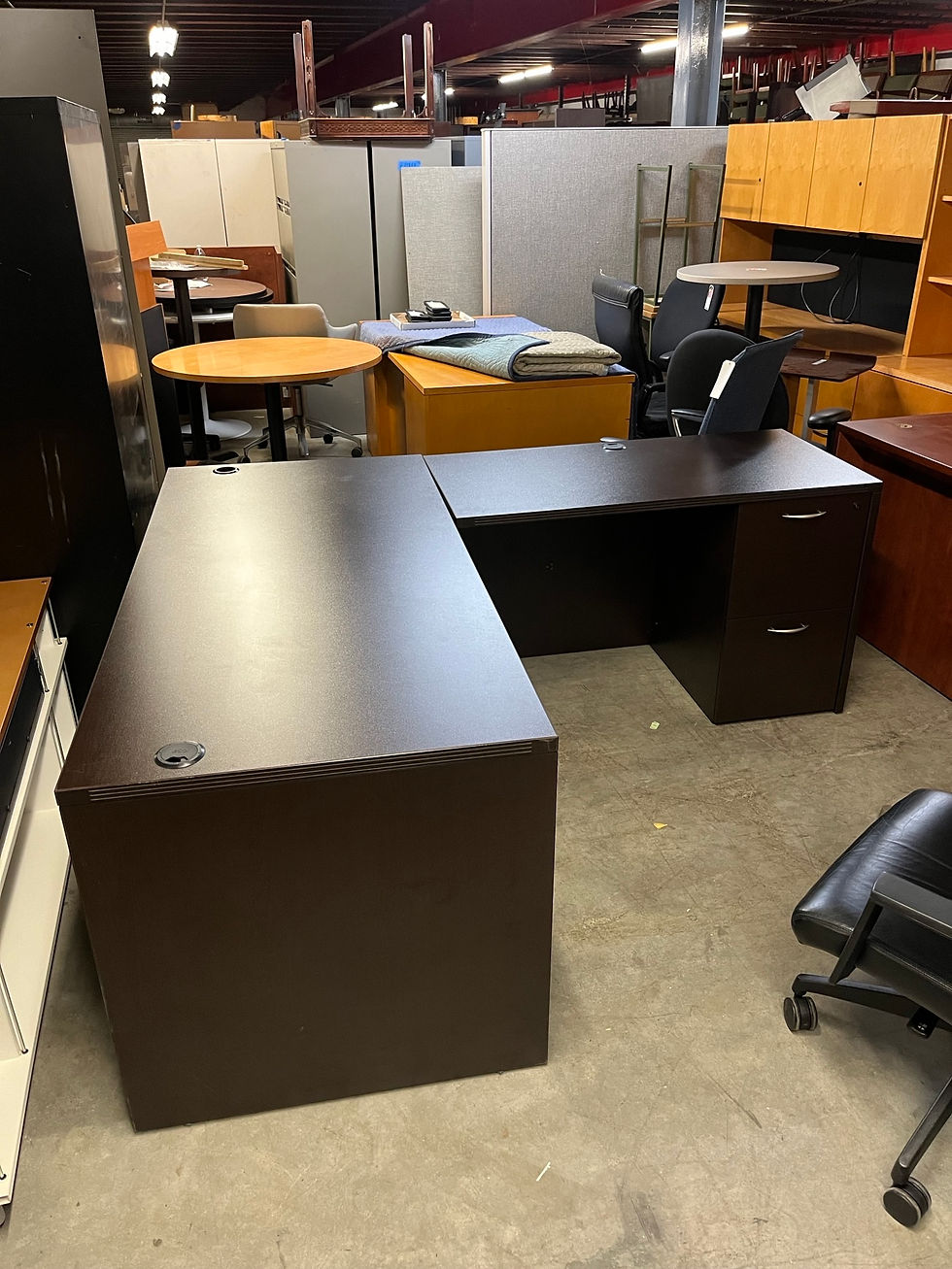 Thumbnail: #694, Pre-Owned OSP L-Shaped Desk | 66" x 78"