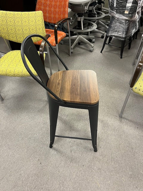 Thumbnail: #751, Pre-Owned Flash High Back Metal Barstool Slat Back
