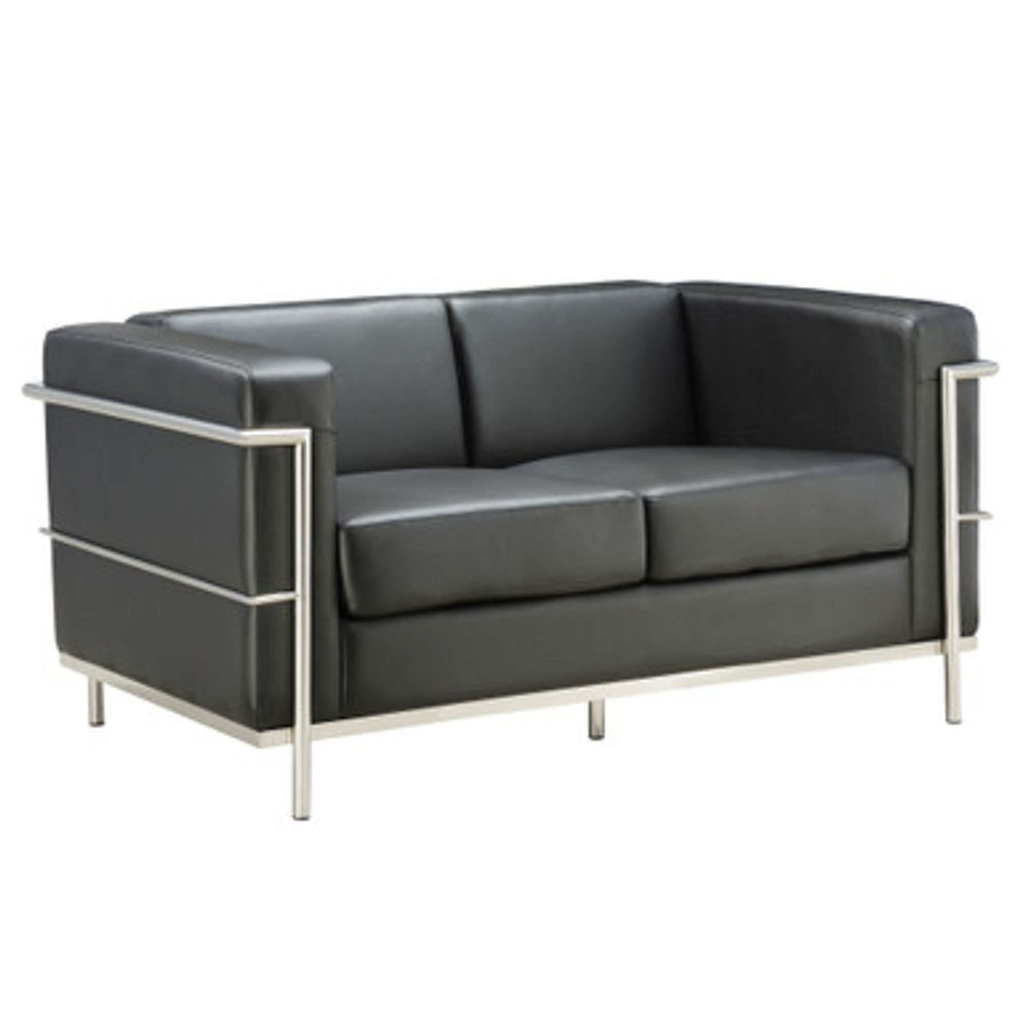 Madison Loveseat w/ Chrome Frame