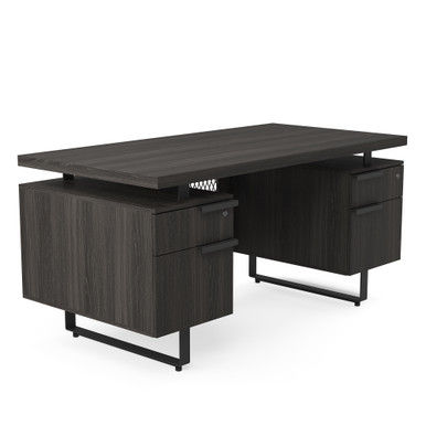 Palisades Double Pedestal Desk | 60"W x 30"D