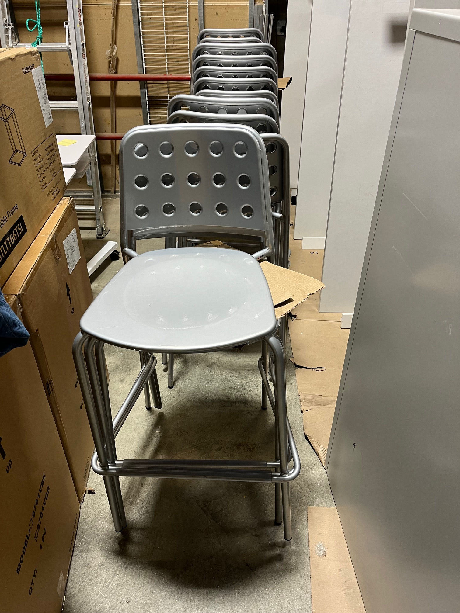 #786, Pre-Owned Stacking EMU Indoor/Outdoor High Boy Stools