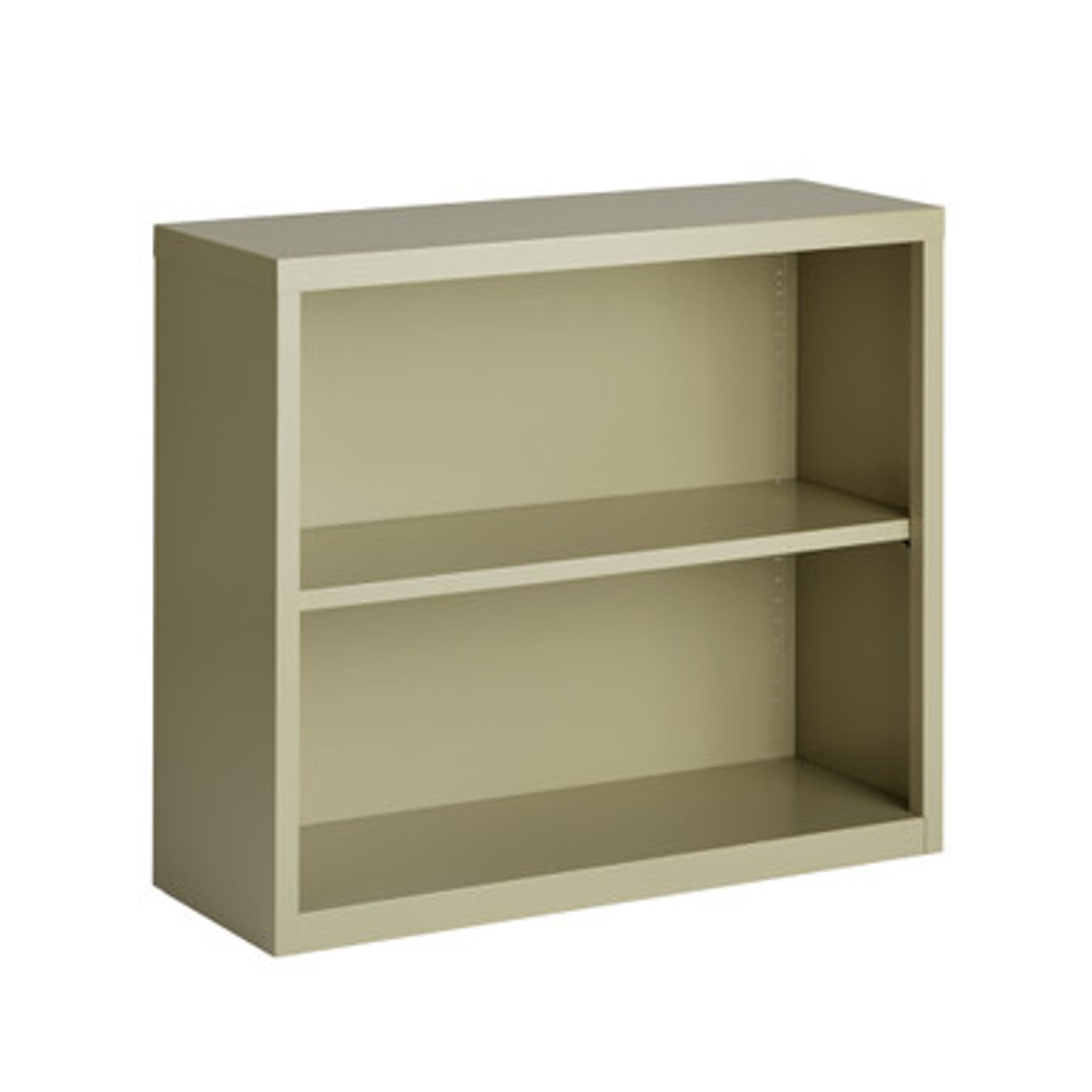 2 Shelf Metal Bookcase, 30" High
