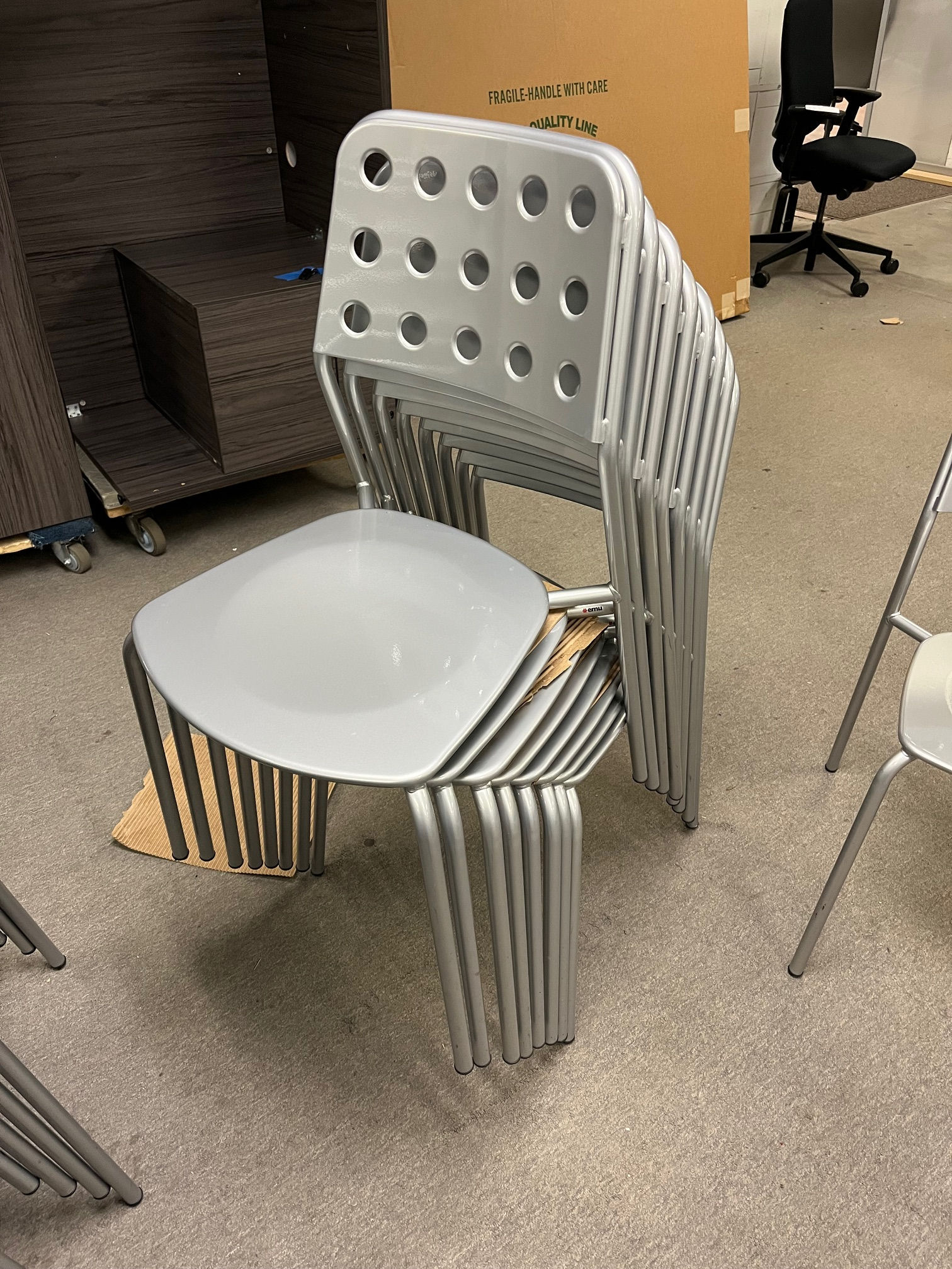 #782, Pre-Owned EMU Indoor/Outdoor Stacking Chairs