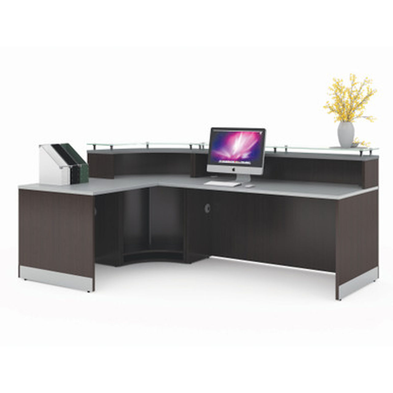 Cosmo Reception Desk | 94"W x 63"D