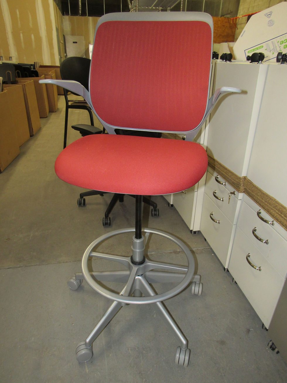 Thumbnail: #569, Pre-Owned Steelcase Cobi Stool