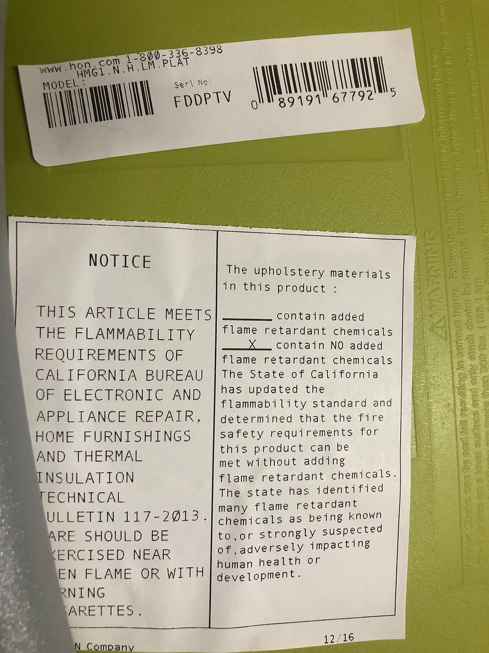Thumbnail: #636, Pre-Owned HON Motivate Stacking Chair