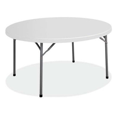 Round Plastic Blow-Molded Folding Table