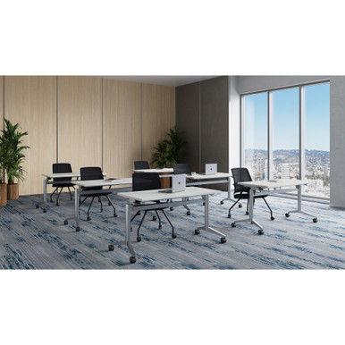 Training Table Set w/ 6 Tables | 72"W x 24"D Tops - Style B