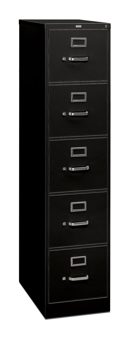 HON 310 Series 5-Drawer Vertical File, Letter | 15"W x 26.5"D x 60"H