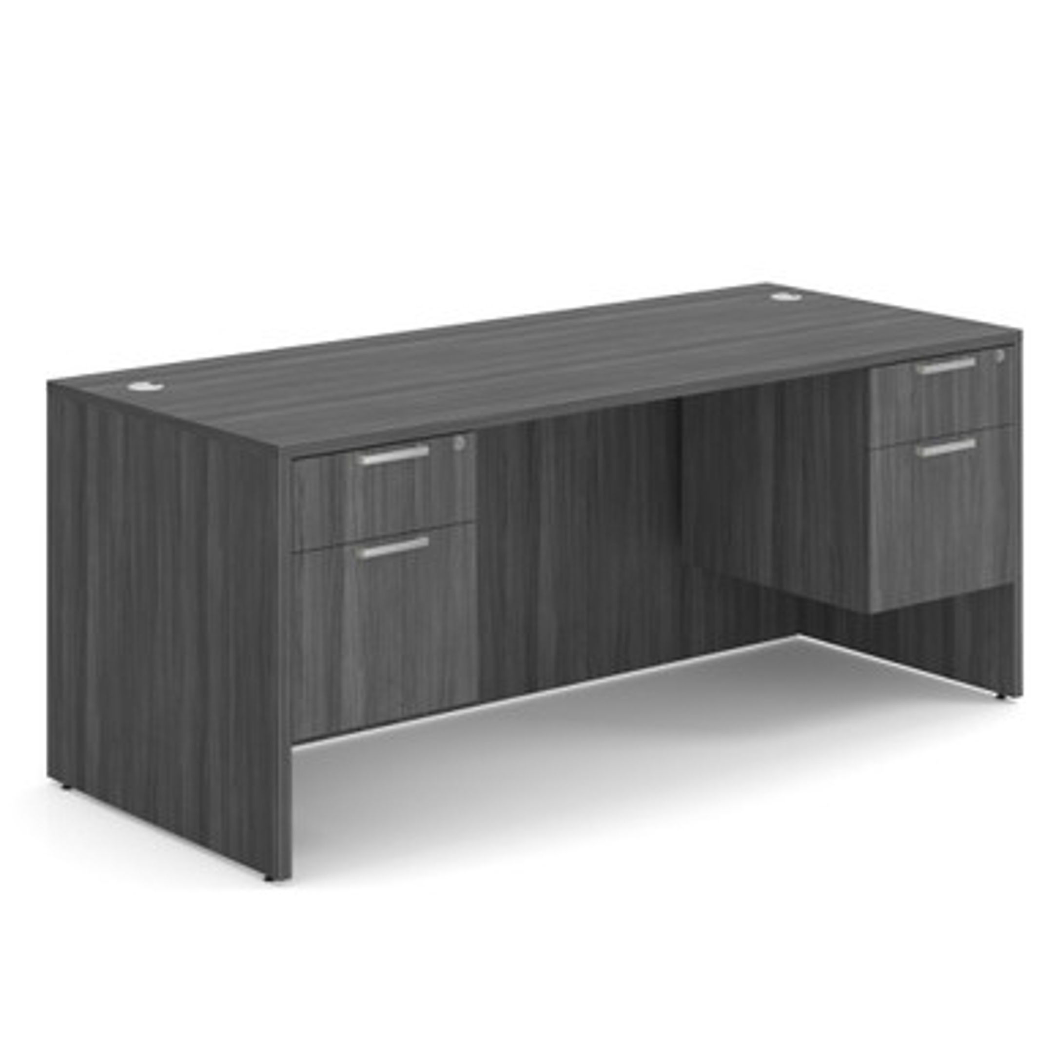 Office Desk w/ 2 Hanging Box-File Pedestals | 71"W x 30"D