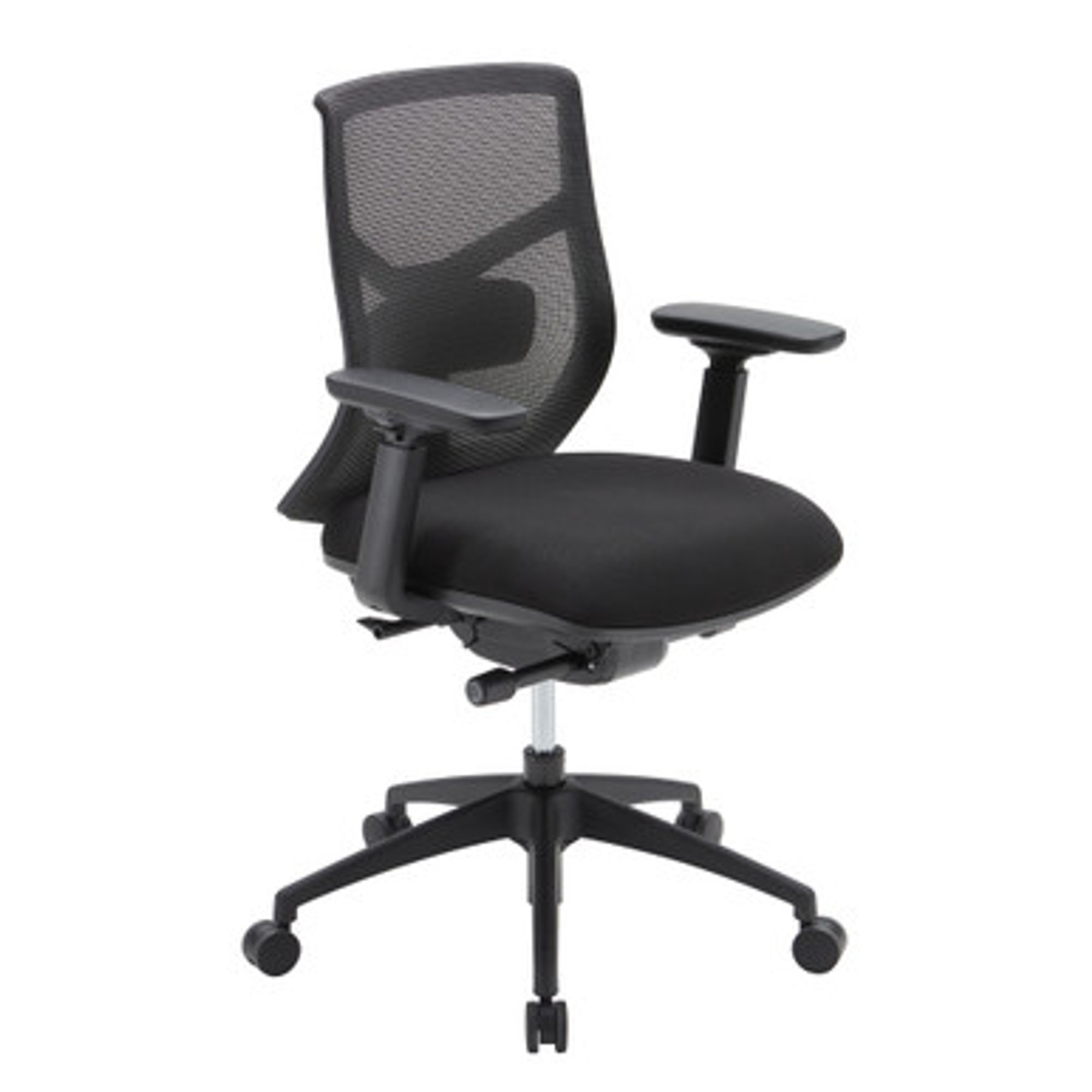 Starlight Mid Back Luxe Task Chair w/ Black Frame and Seat Slider