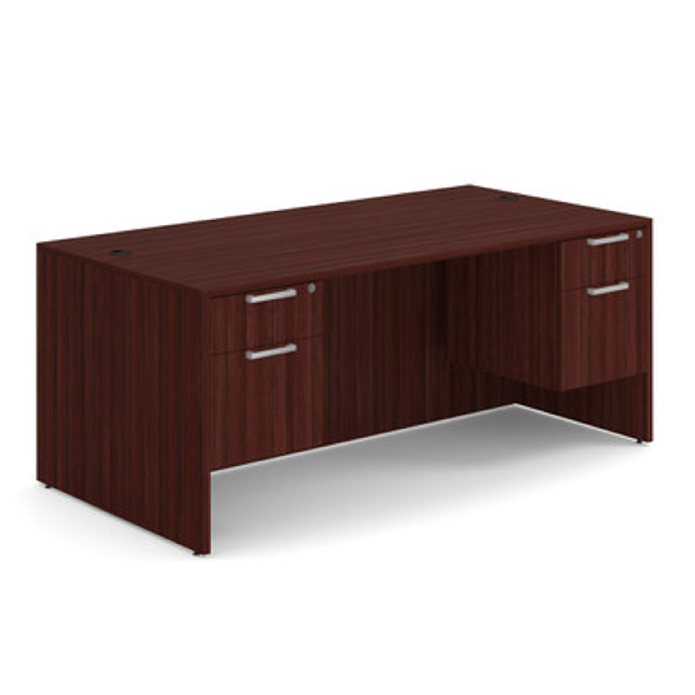 Office Desk w/ 2 Hanging Box-File Pedestals | 71"W x 36"D