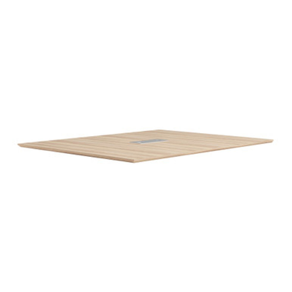 Thumbnail: 60" Half Rectangular Knife-Edge Conference Table Top