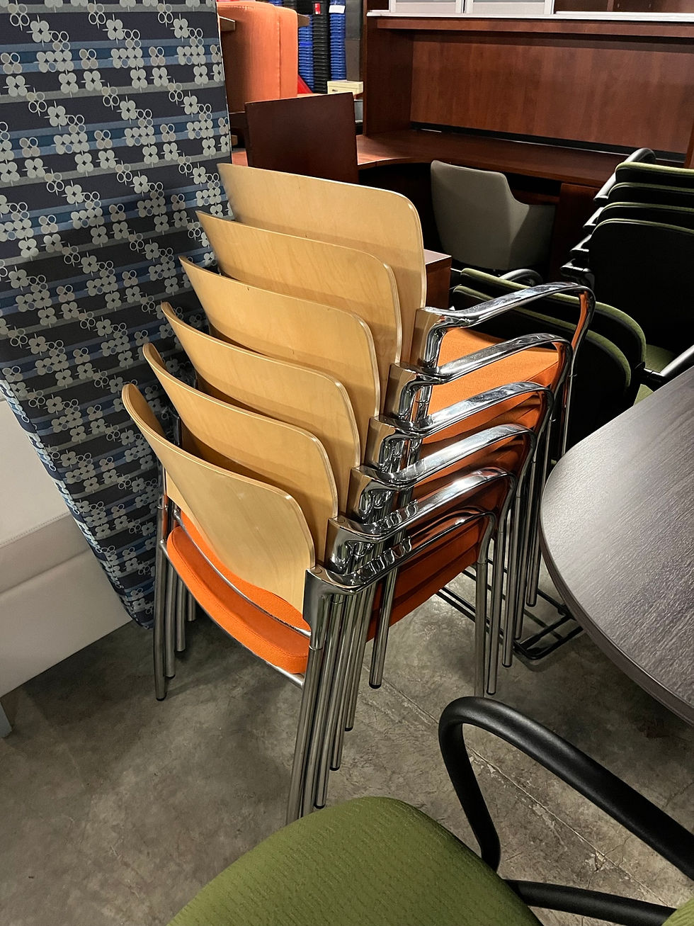 Thumbnail: #690, Pre-Owned Stylex Welcome Four Leg Stacking Chair