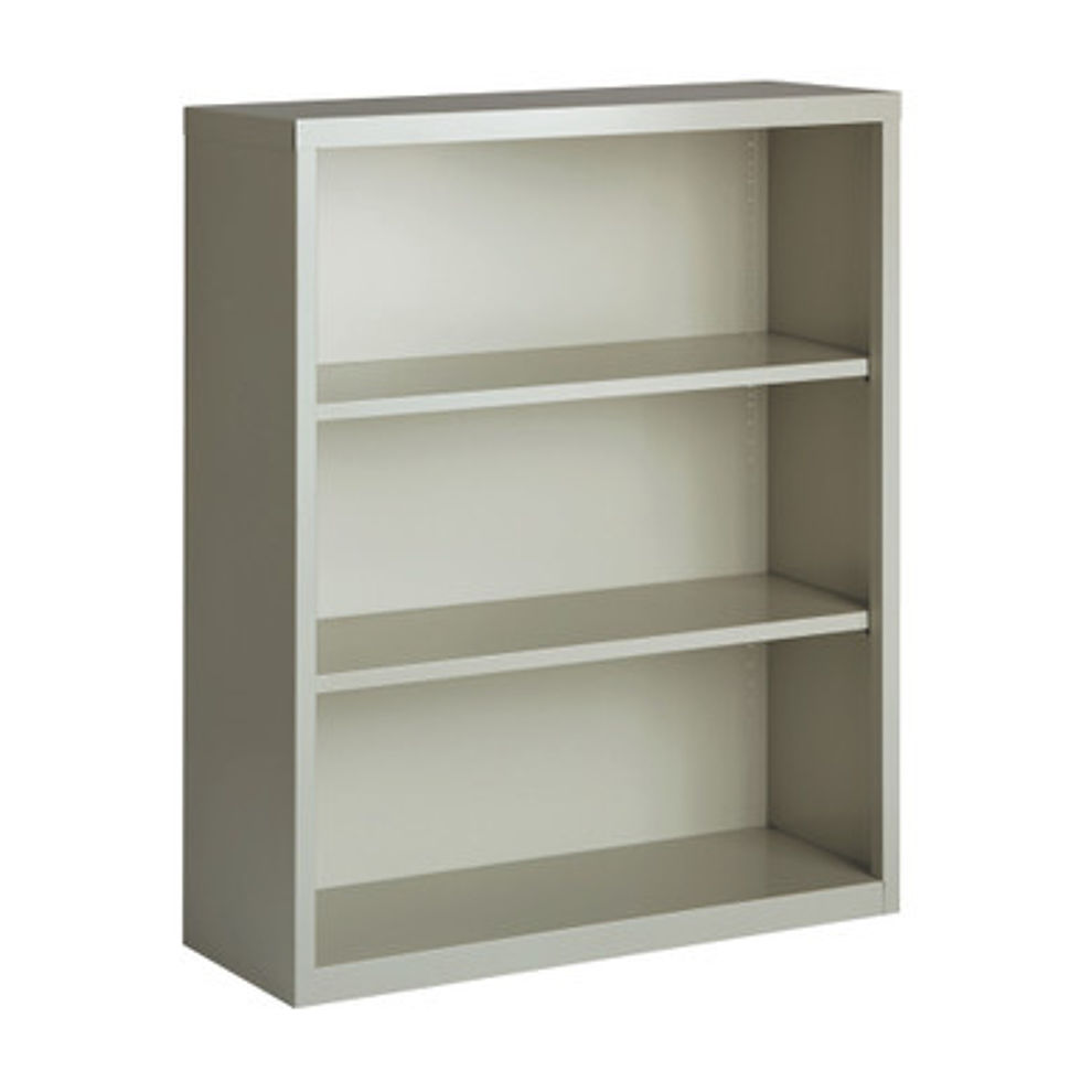 Thumbnail: 3 Shelf Metal Bookcase, 42" High