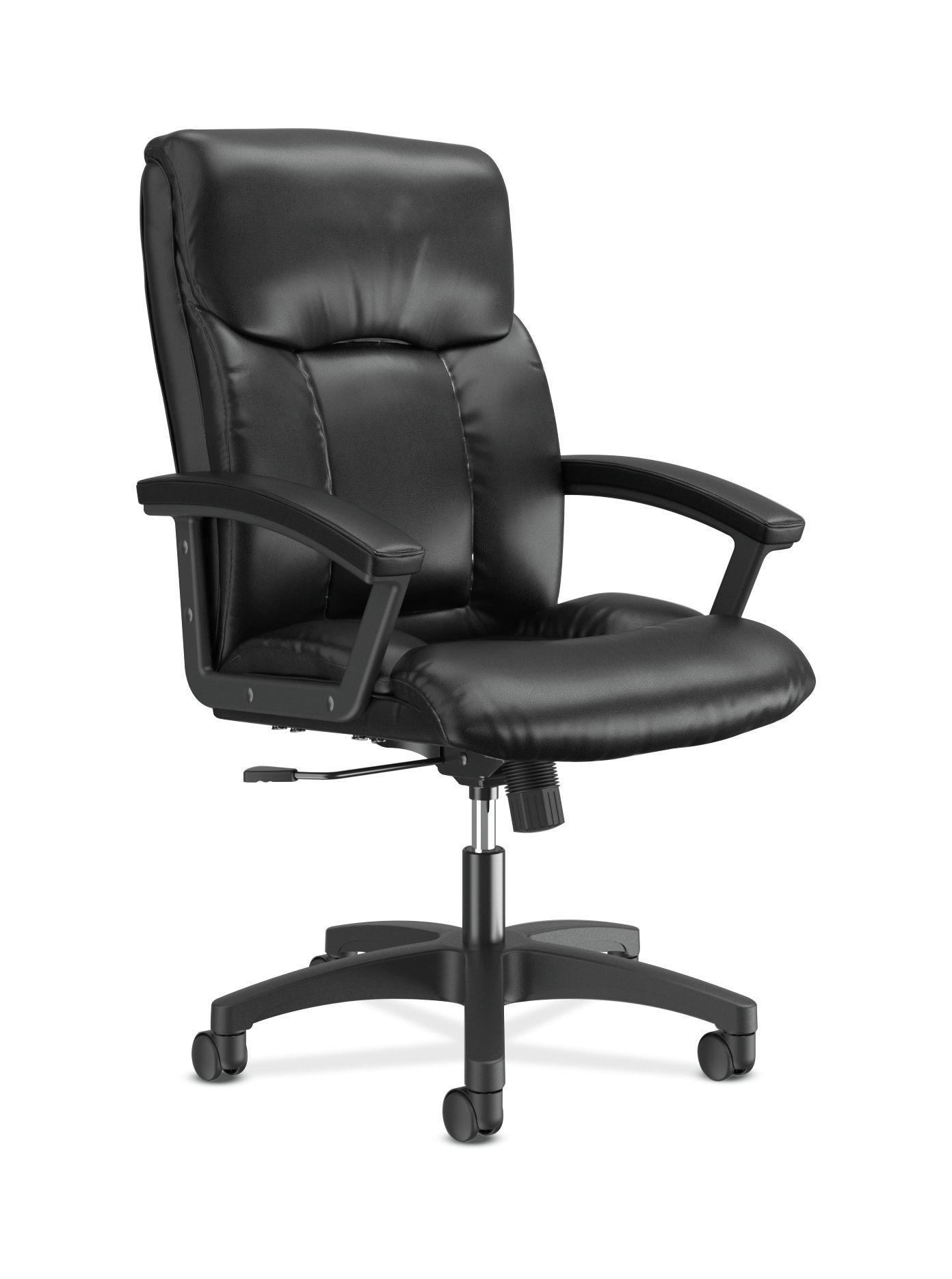 HON High-Back Managerial Chair | Black Bonded Leather