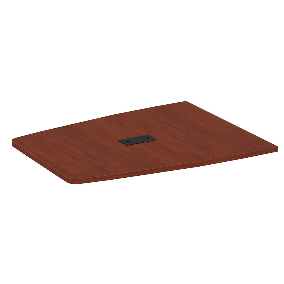 Thumbnail: Half Boat Shape Top - Requires Base | 60.5"W
