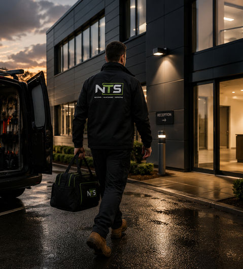 NTS operative attending site to complete a repair