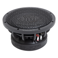 Crescendo Revolution 710 subwoofer with underhung driver design and carbon cone, offering consistent audiophile-grade sound at any volume.
