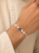 Rose Quartz Love Crystal Rakhi handcrafted bracelet