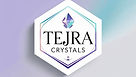 Tejra Crystals Logo with Iridescent Colo