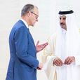 German Chancellor Friedrich Merz met with Qatar's Emir Sheikh Tamim bin Hamad Al Thani at the Amiri Diwan in Doha | Picture shared by Merz on his X account