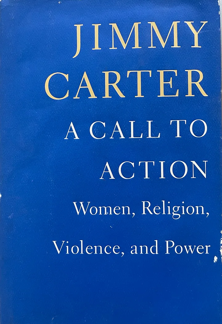Signed book by President Carter for Olga Nesterova of ONEST Network