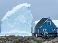 Massive Iceberg Threatens Village in Greenland