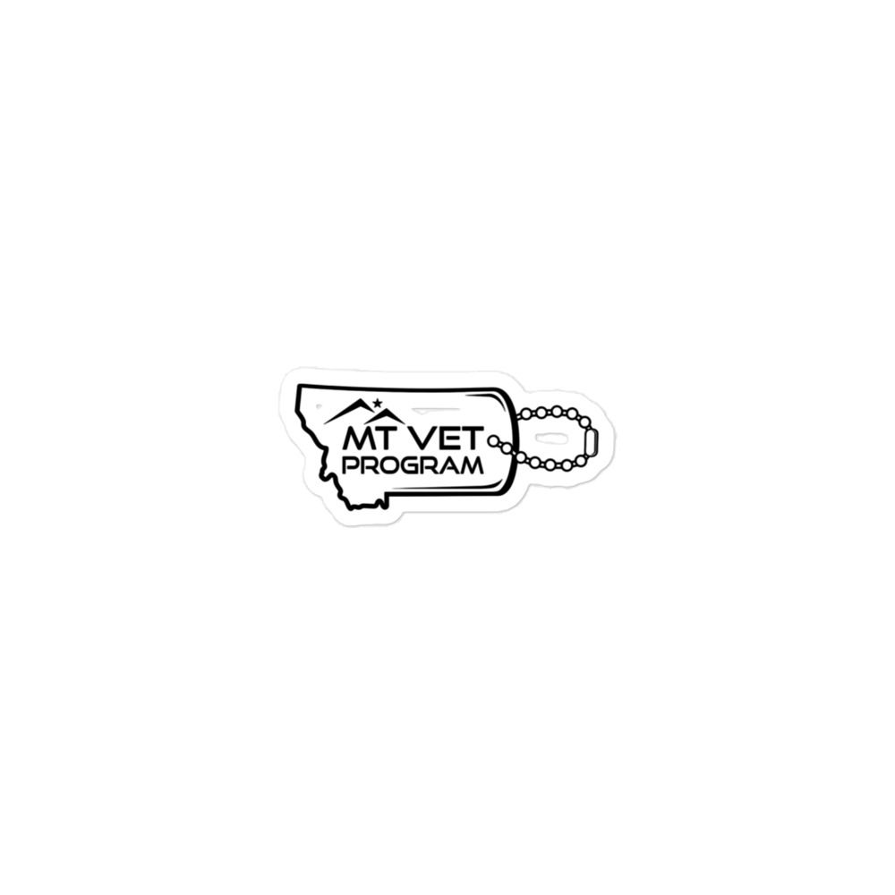 BLACK ON WHITE MVP LOGO STICKER