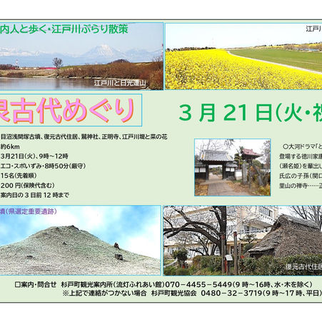 杉戸宿案内人と歩く「まち歩き」を開催いたします。