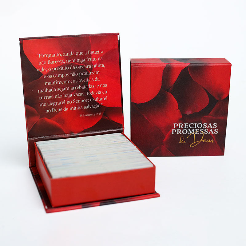 Preciosas Promessas de Deus | Caixinha de Promessas | Petalas Vermelhas