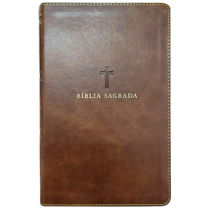 Bíblia Sagrada | NVI | Leitura Perfeita | Couro Soft Marrom | Com Índice