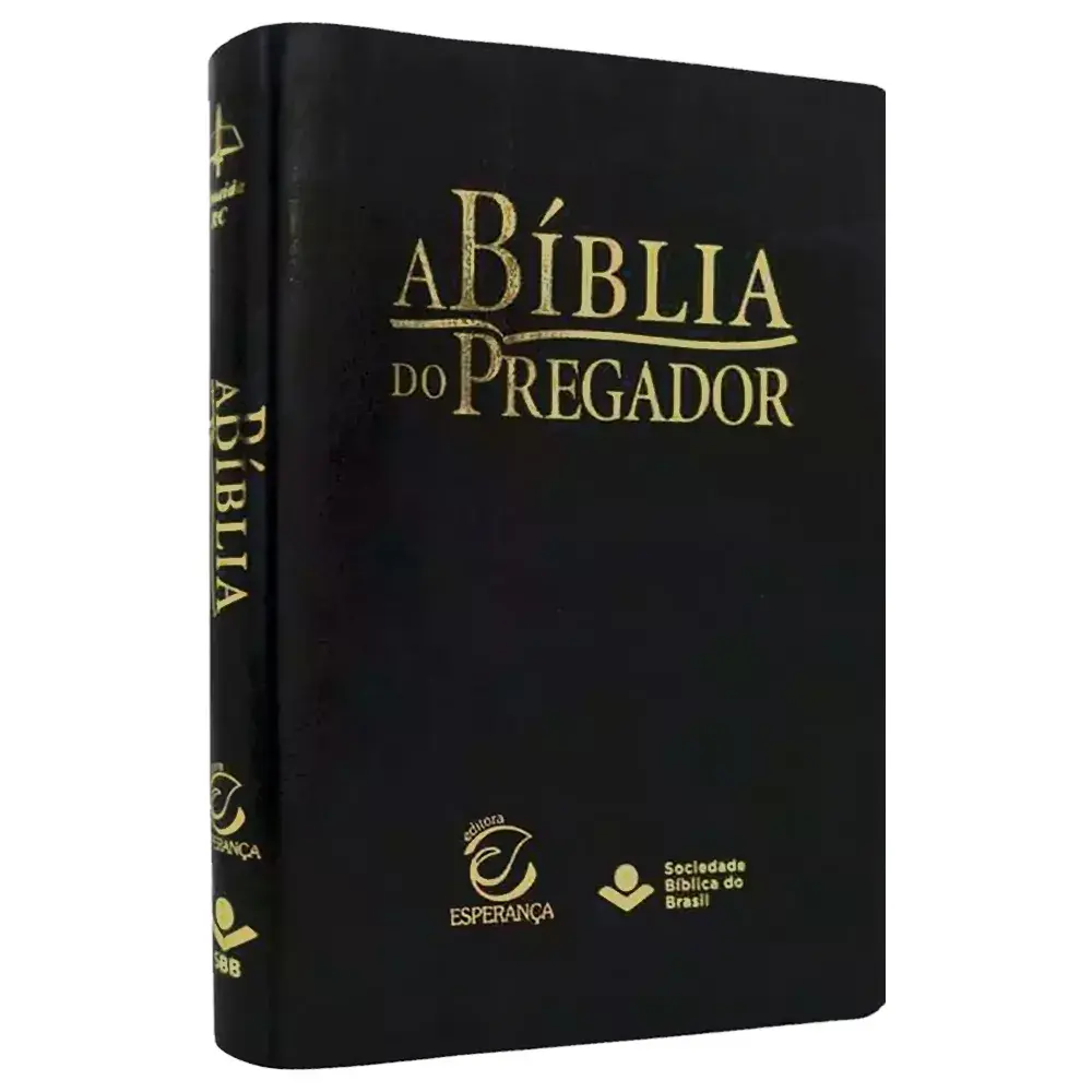 A Bíblia do Pregador | ARC | Letra Normal | Capa PU Preta Nobre