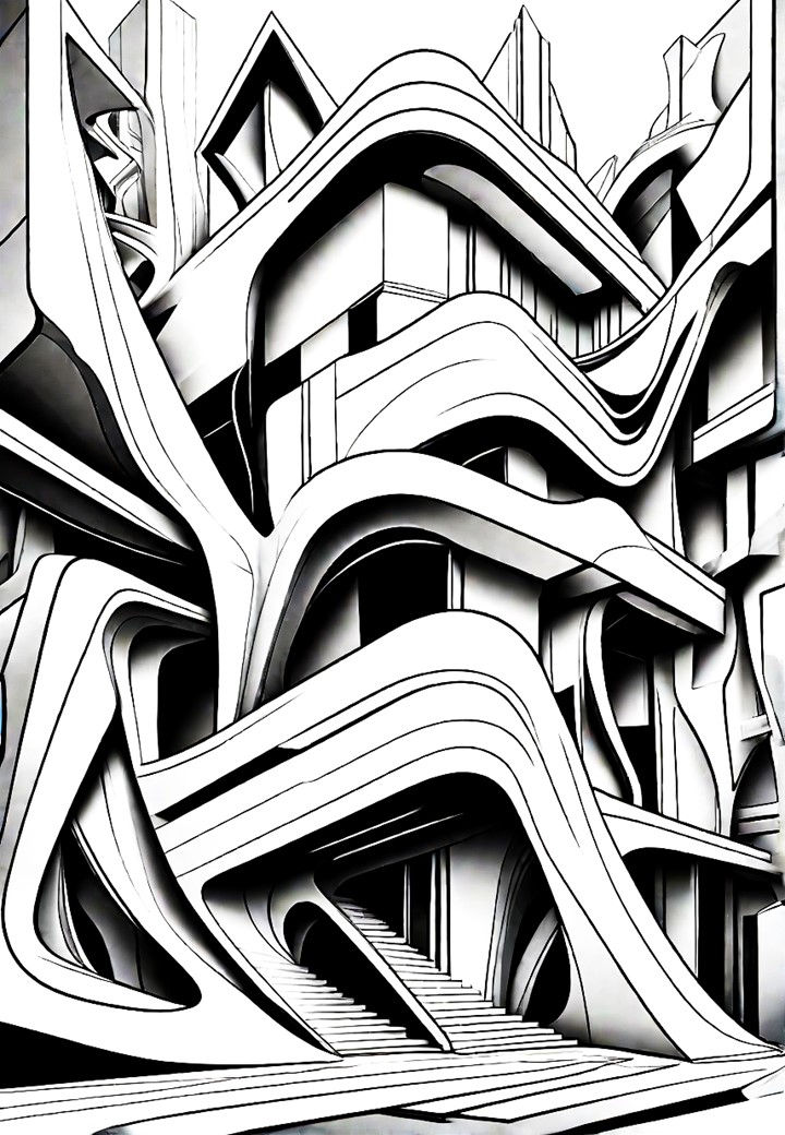 Thumbnail: Free Architecture Colouring Pages  - Volume 6